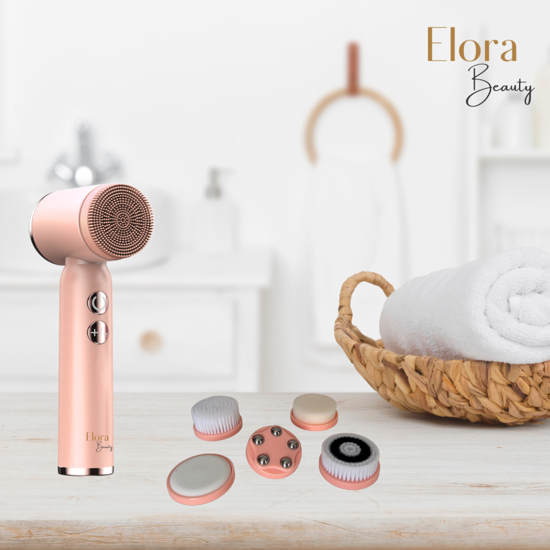 Arctisztító és masszírozó készülék 6 cserélhető fejjel