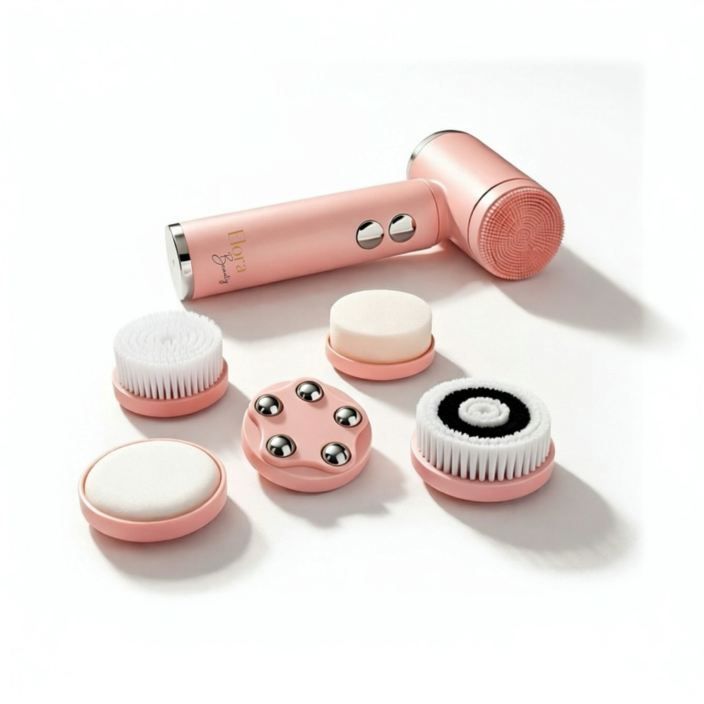 Arctisztító és masszírozó készülék 6 cserélhető fejjel