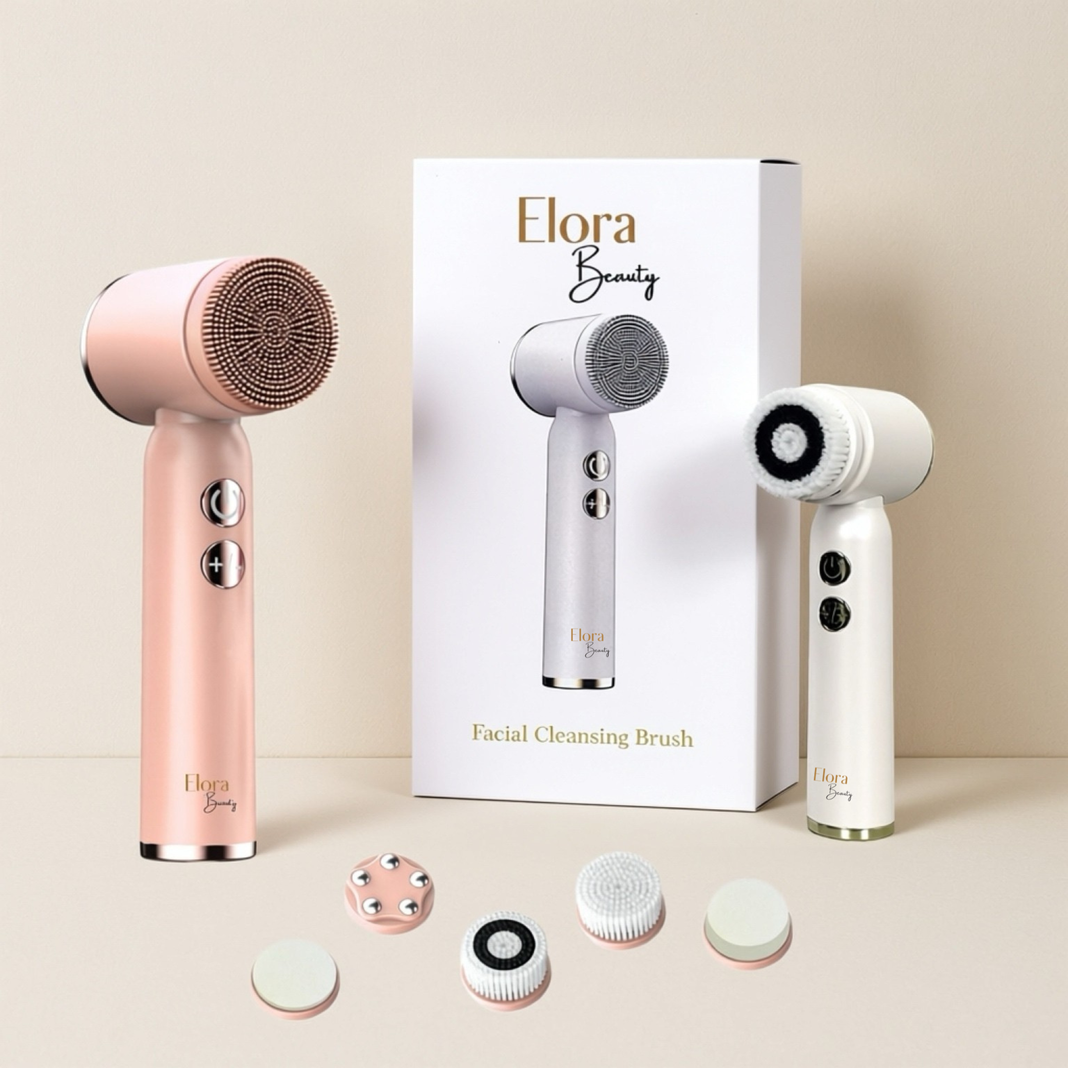 Arctisztító és masszírozó készülék 6 cserélhető fejjel